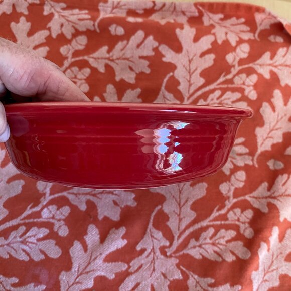 1 Scarlet Red FIESTAWARE Bowl | 7" W x 2" H | Cereal/ Soup/Salad BOWL | EUC - Picture 4 of 5